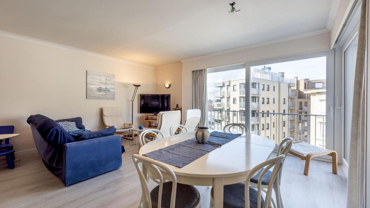Zonnig En Gezellig Appartement Met Zijdelings Zeezicht En Zwembad In 코크시데 외부 사진
